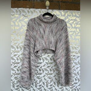 Henrik Vibskov AW21 Cropped Bat Sweater | Designer Scandi Style Chunky Knit  M